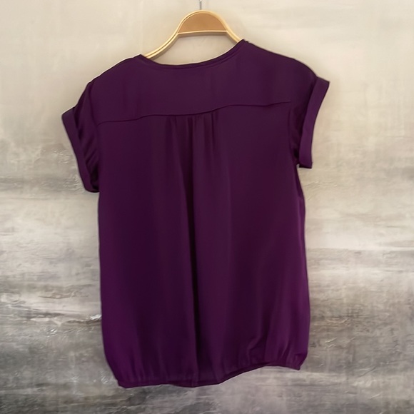 Size small deep purple top from The Limited. 100% polyester. - Picture 3 of 3